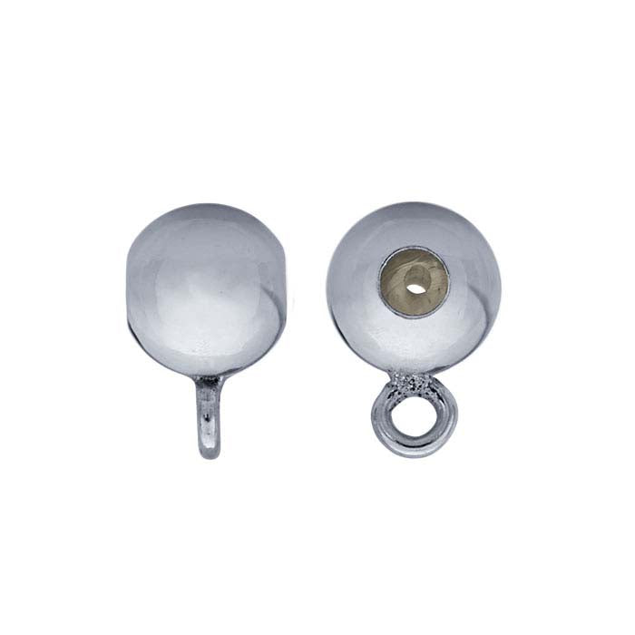 실버 4mm 라운드 "스마트" 비드 실리콘 인서트 및 링 포함