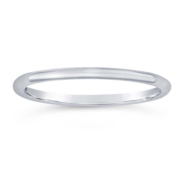 Sterling Silver Round Wire Stackable Ring