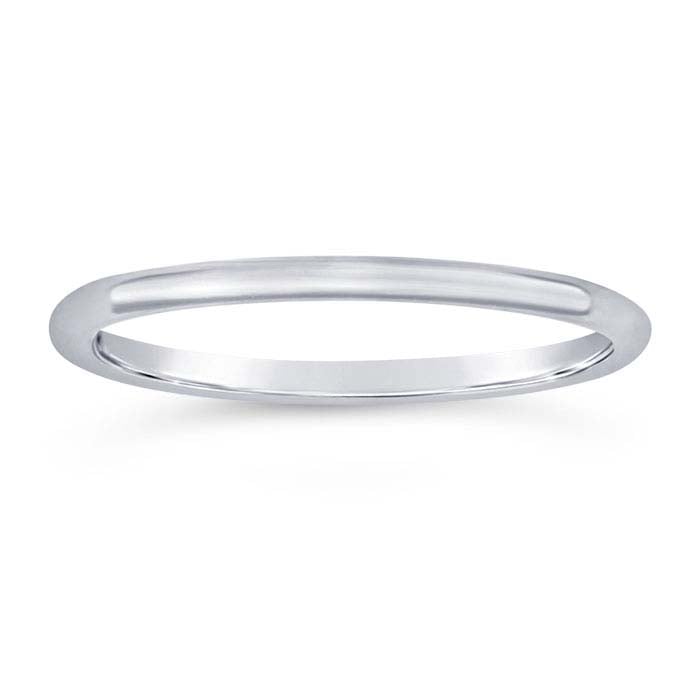 Sterling Silver Round Wire Stackable Ring