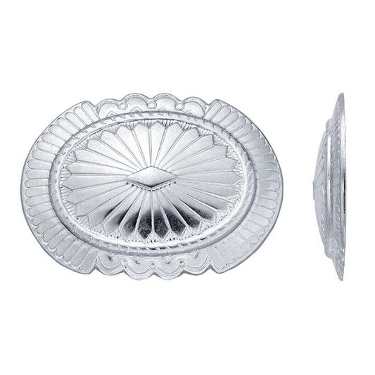 Sterling Silver 64.3 x Oval Concho