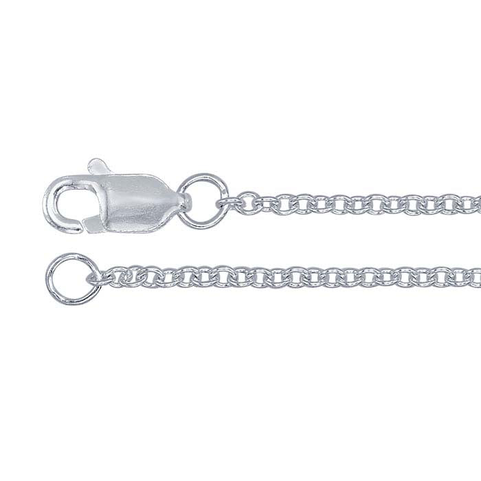 Argentium® Silver Round Cable Chain