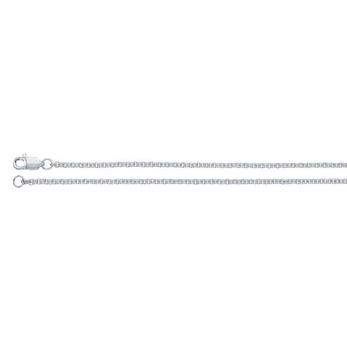 Argentium® Silver Round Cable Chain