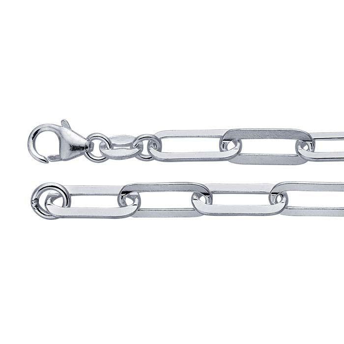 Sterling Silver Flat Cable Chain