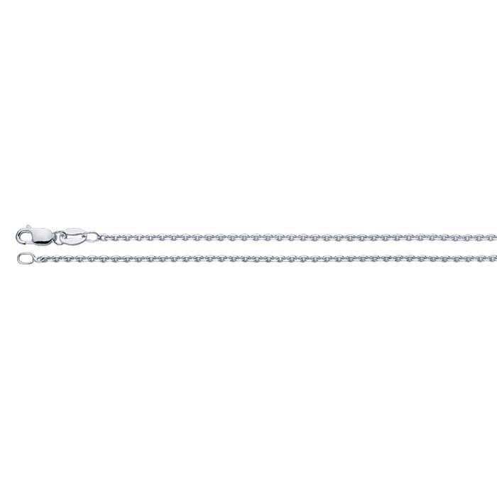 Sterling Silver Diamond-Cut Oval Cable Chain