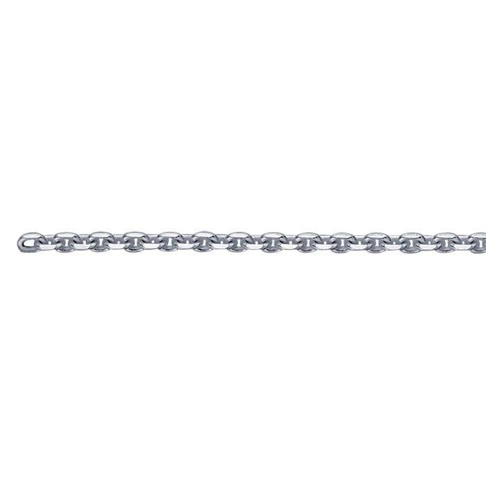 Sterling Silver Diamond-Cut Oval Cable Chain
