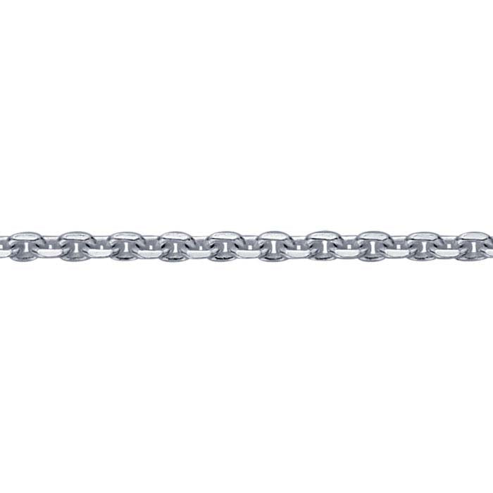 Sterling Silver Diamond-Cut Oval Cable Chain