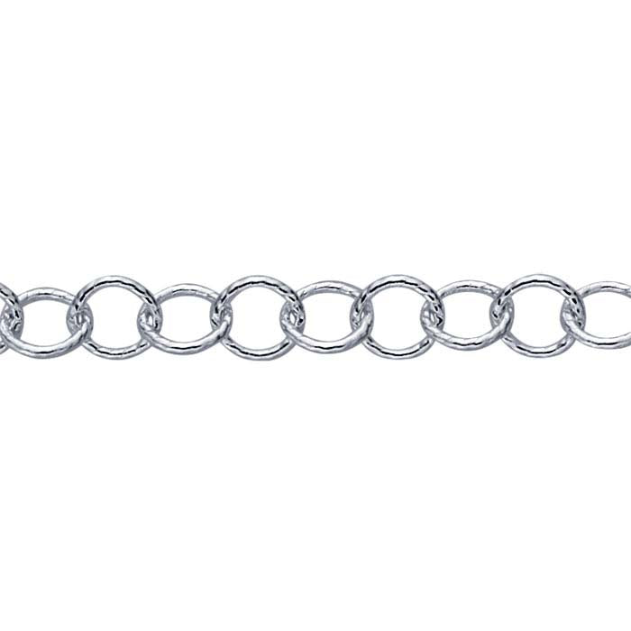 Sterling Silver Pattern Oval Cable Chain