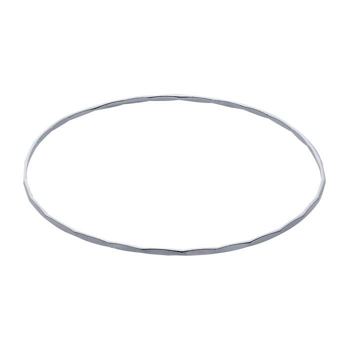 Sterling Silver Hammered Bangle