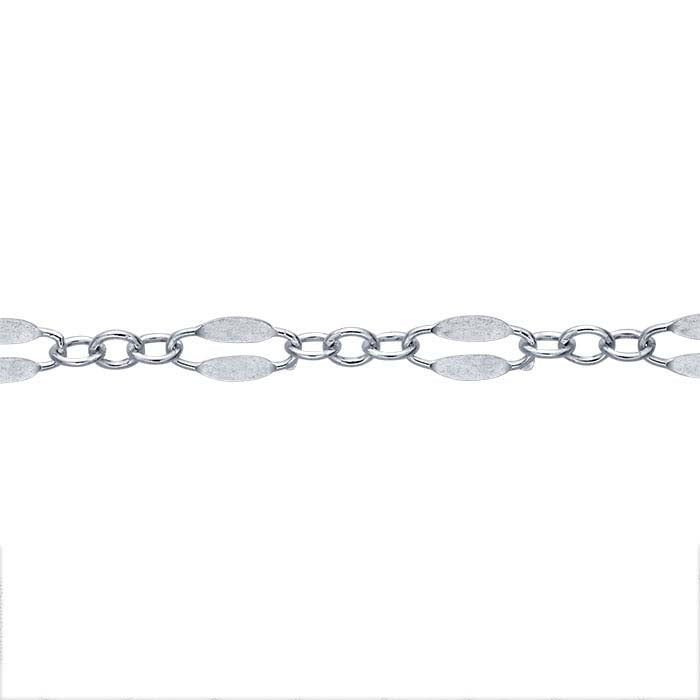 Sterling Silver Dapped Cable Chain
