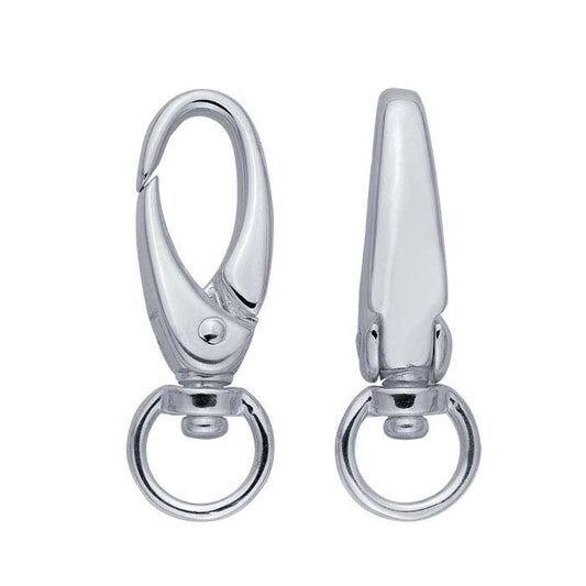 Sterling Silver Key Chain with Swivel Ring