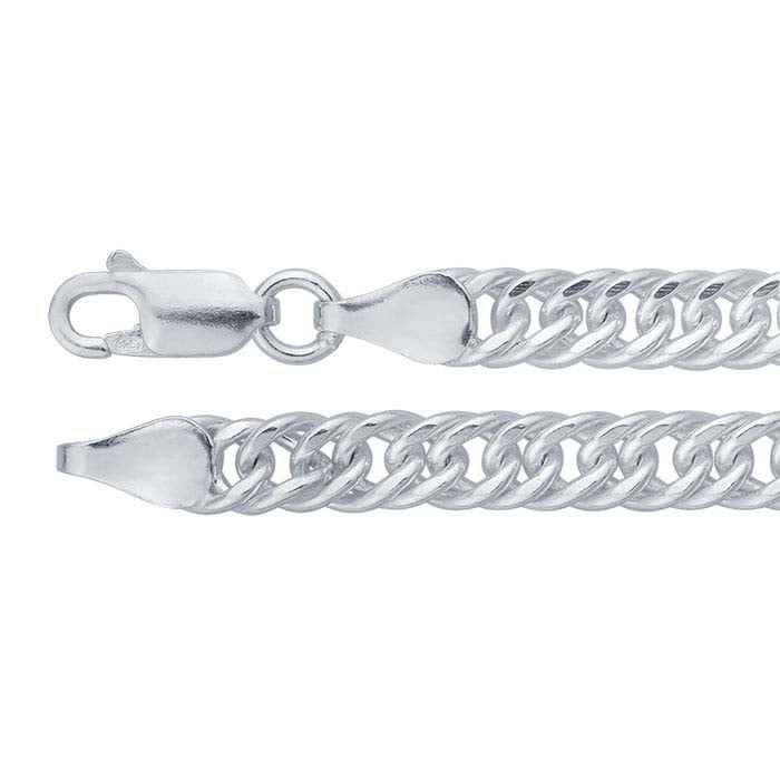 Sterling Silver Double-Curb Chain