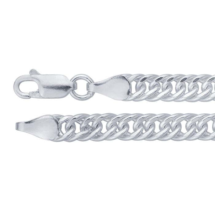 Sterling Silver Double-Curb Chain