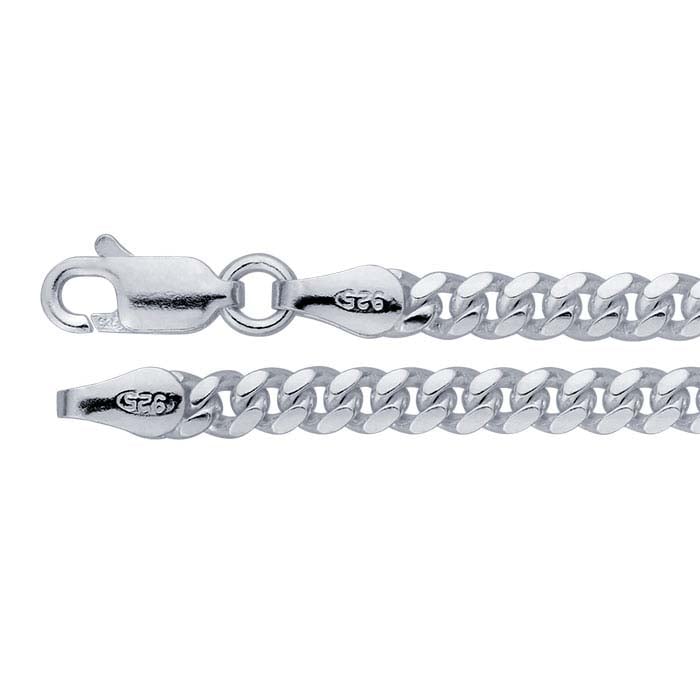 Sterling Silver Diamond-Cut Curb Chain
