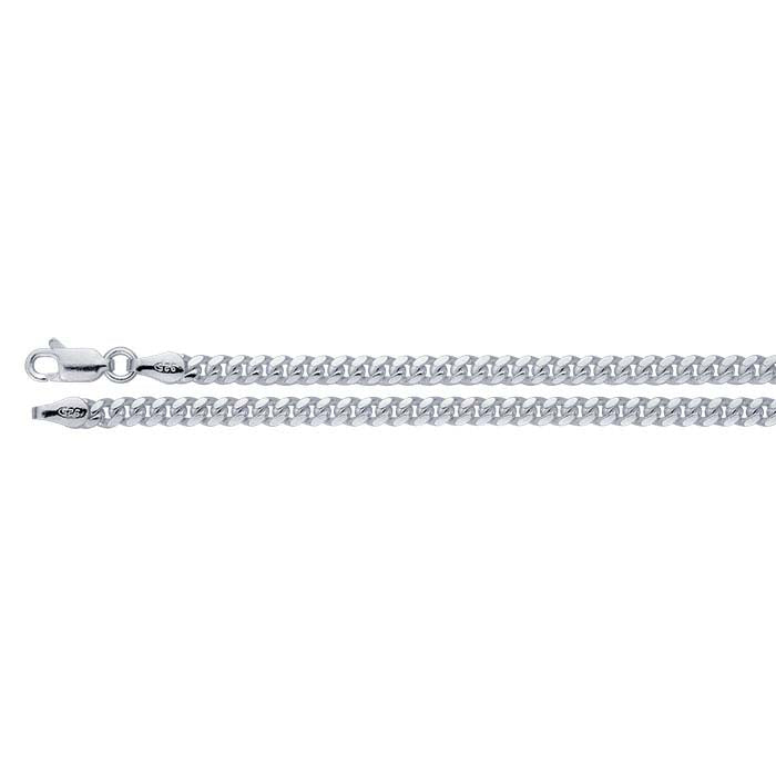 Sterling Silver Diamond-Cut Curb Chain
