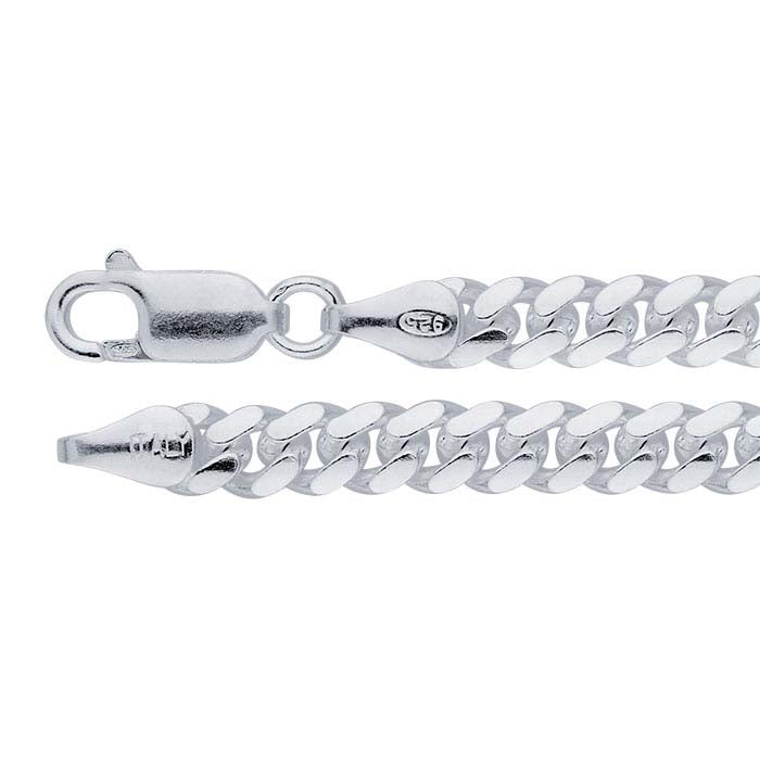 Sterling Silver Diamond-Cut Curb Chain