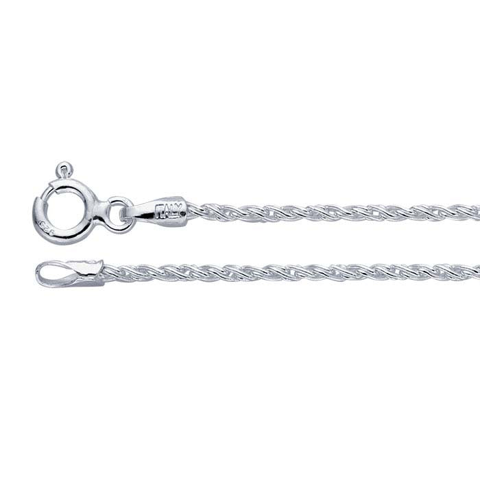 Sterling Silver Reverse Rope Chain