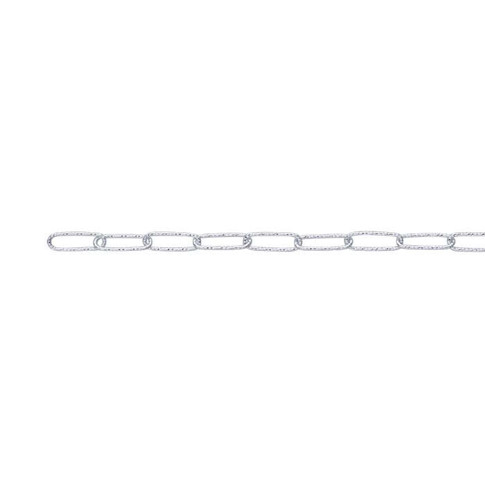 Sterling Silver Diamond-Cut Cable Chain