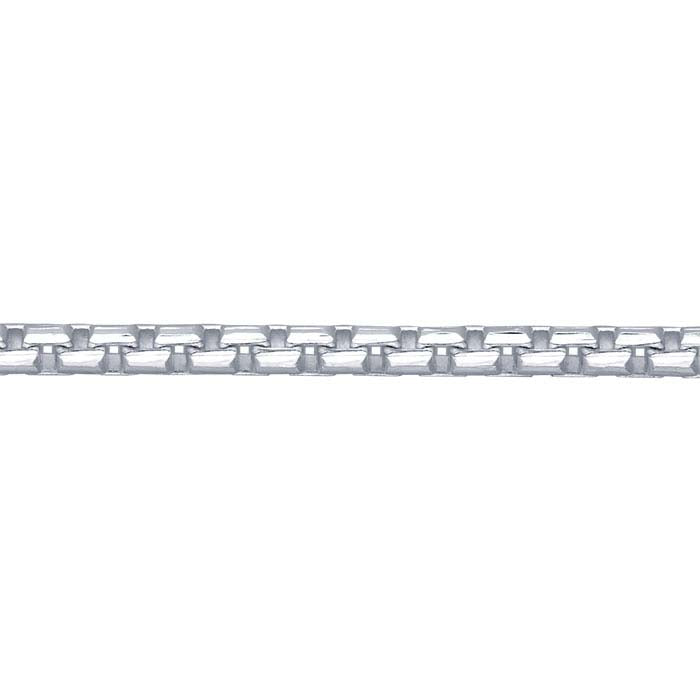 Sterling Silver Faceted Box Chain