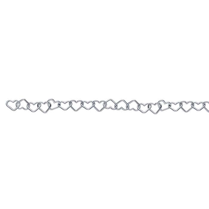 Sterling Silver Heart Link Chain