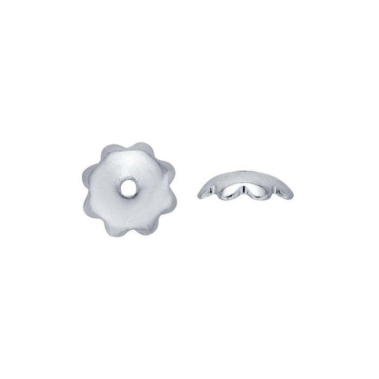 Sterling Silver Flower Bead Cap