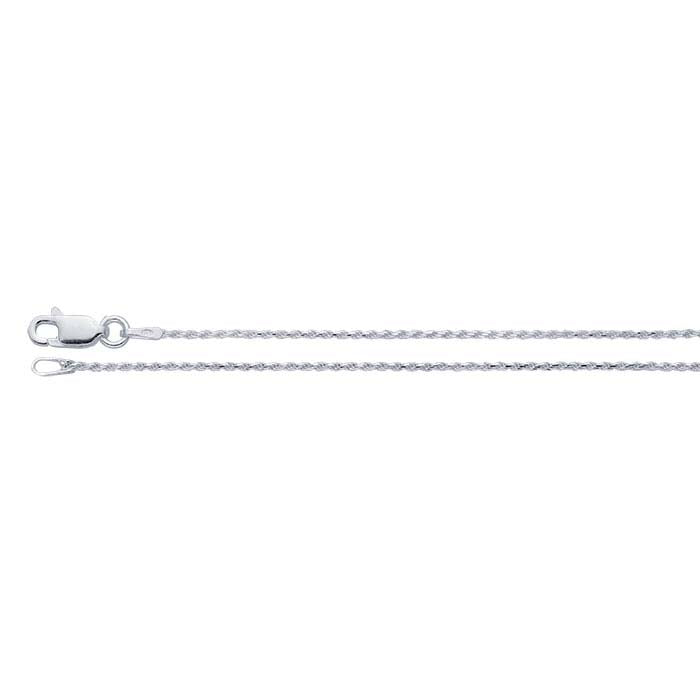 Sterling Silver Diamond-Cut French Rope Chain