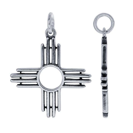 Sterling Silver Zia Charm