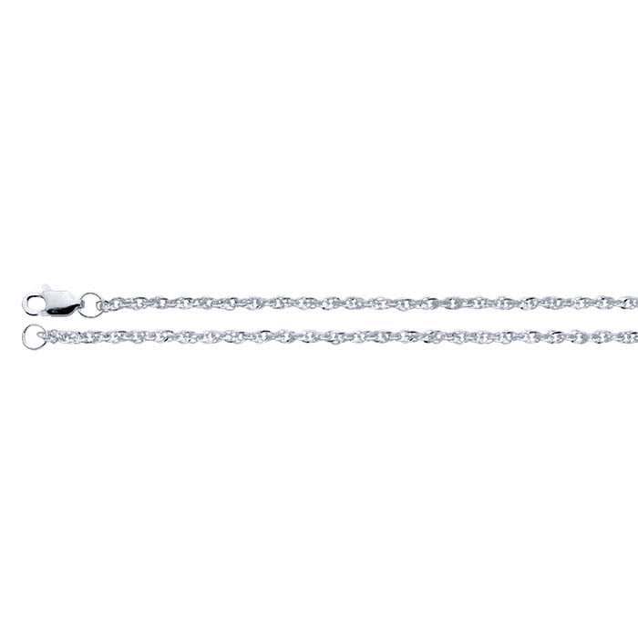 Sterling Silver Triangle Rope Chain