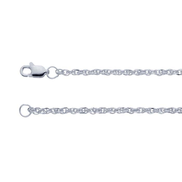 Sterling Silver Triangle Rope Chain