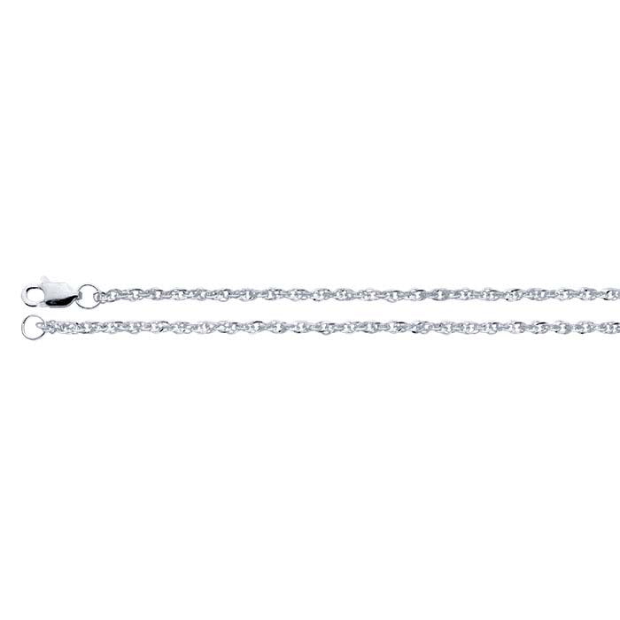 Sterling Silver Triangle Rope Chain