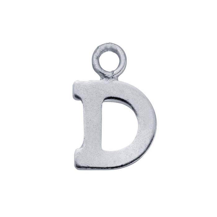 Sterling Silver Block Alphabet Charm