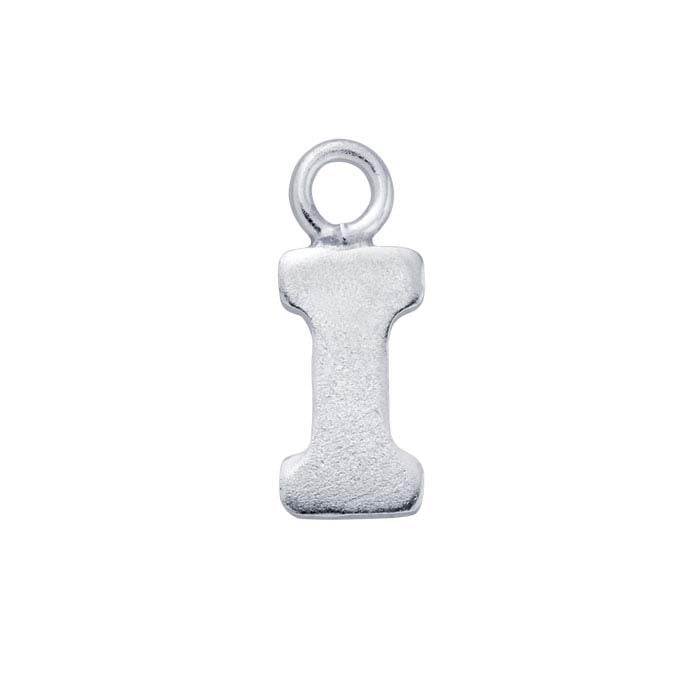 Sterling Silver Block Alphabet Charm