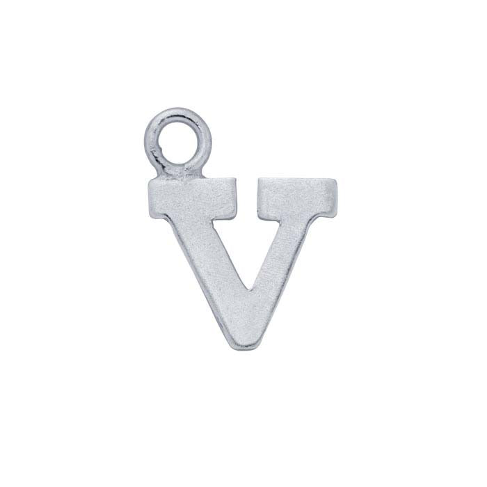 Sterling Silver Block Alphabet Charm