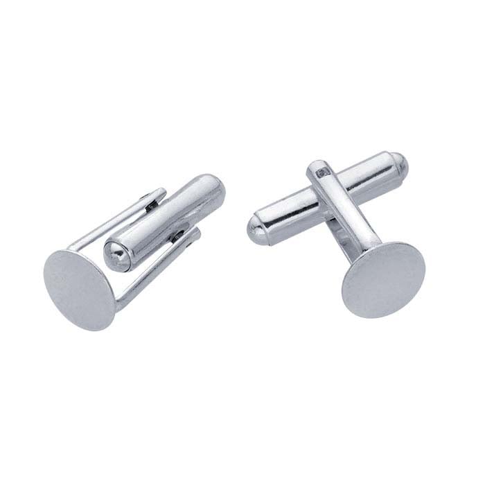 Sterling Silver Hinged One-Piece Cuff Link