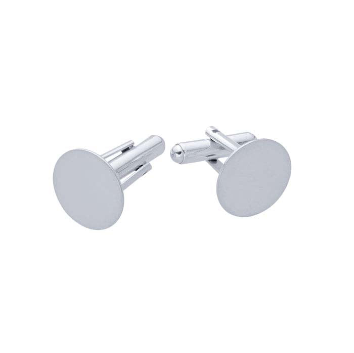 Sterling Silver Hinged One-Piece Cuff Link