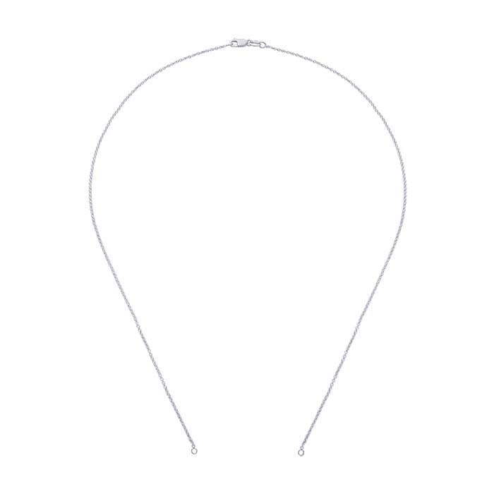 Sterling Silver Oval Cable Chain Necklace Component