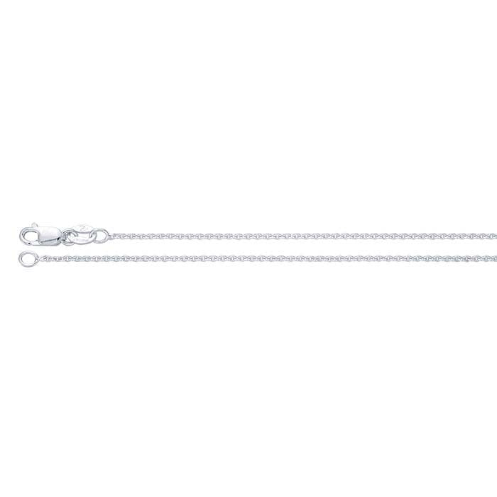Sterling Silver Oval Cable Chain Necklace Component