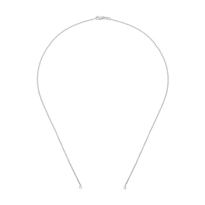 Sterling Silver Oval Cable Chain Necklace Component