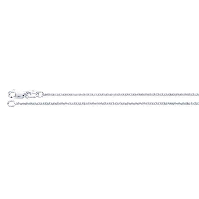 Sterling Silver Oval Cable Chain Necklace Component