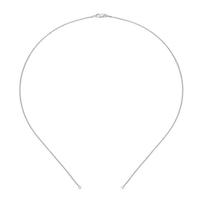 Sterling Silver Round Wheat Chain Necklace Component