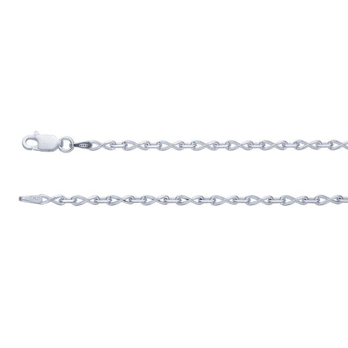 Sterling Silver Infinity Link Chain