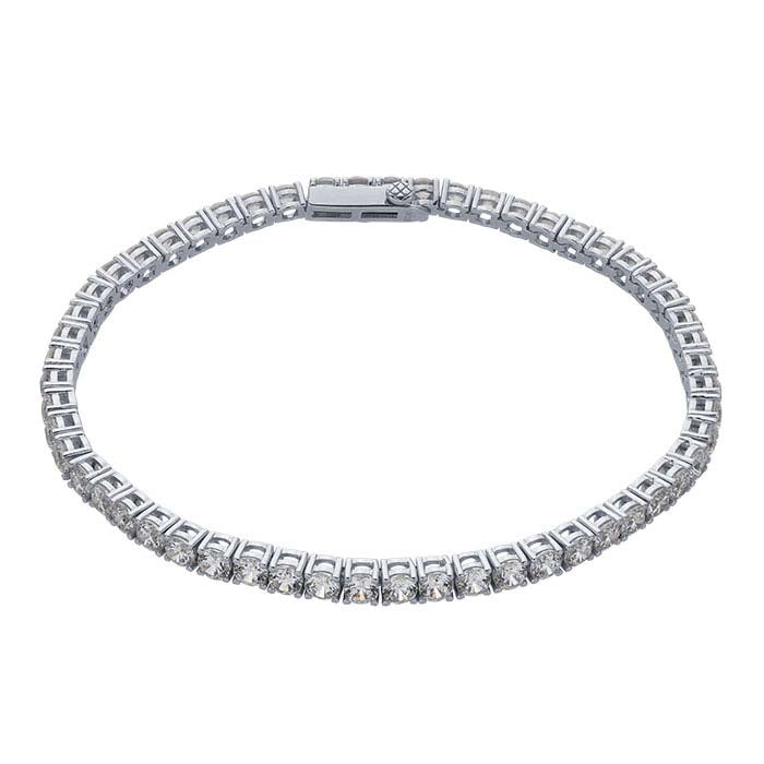 Sterling Silver CZ-Set Tennis Bracelet