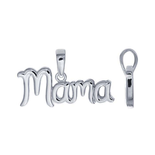 Ciondolo "Mama" in Argento Sterling