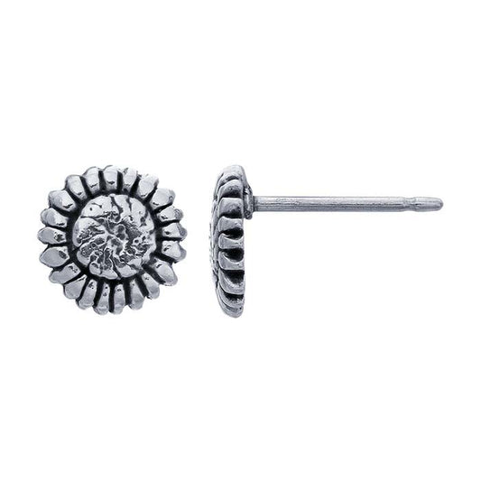 Sterling Silver Sunflower Post Earring