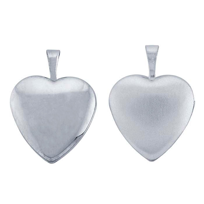 Sterling Silver Heart Locket Pendant