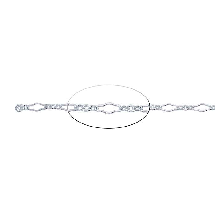 Srebrny łańcuszek z kluczykiem, długi i krótki, na stopę