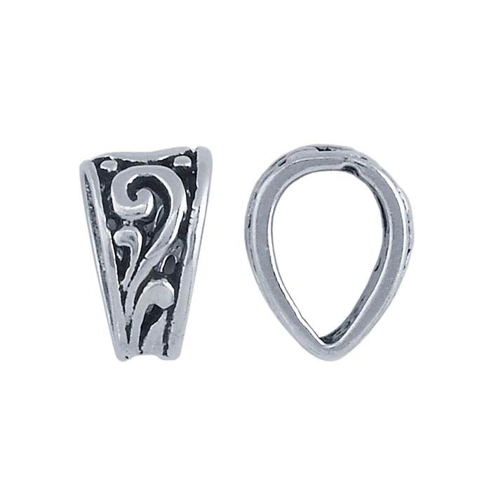 Sterling Silver Filigree Solder-On Bail