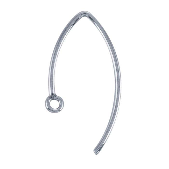 Marquise Ear Wires with Closed Ring