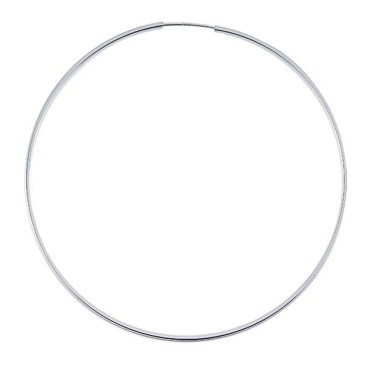 Sidabro 1,3 x 63 mm begalinis lankelio auskaras