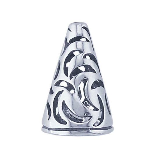 Sterling Silver Cut-Out Bead Cone