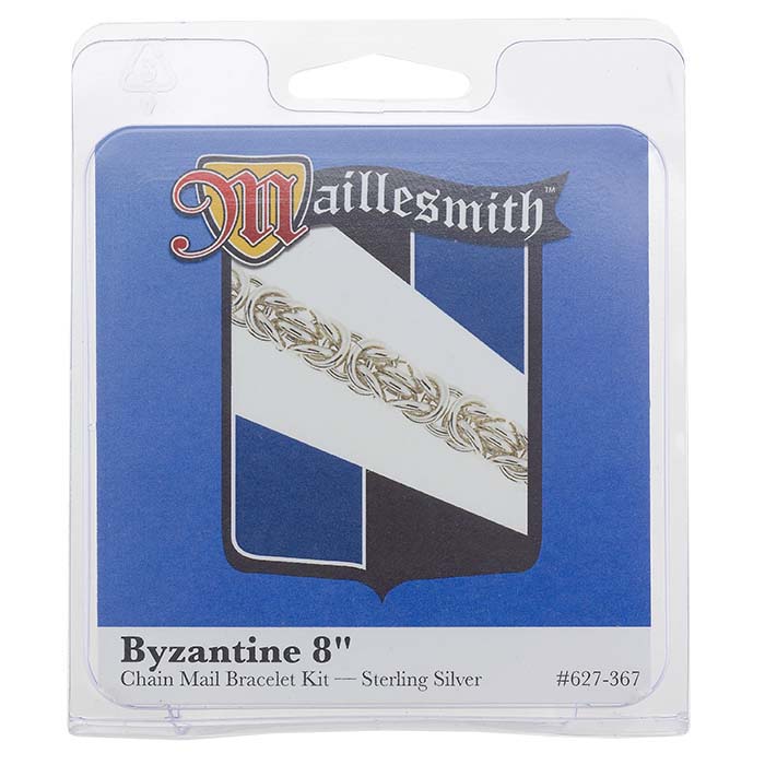 Sterling Silver "Byzantine" Chain Mail Bracelet Kit